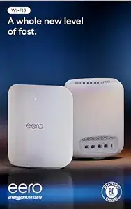 Amazon eero Max 7 mesh wifi system (newest model) - Supports internet plans up to 10 Gbps, Coverage up to 5,000 sq. ft., Connect 500+ devices, 2-pack