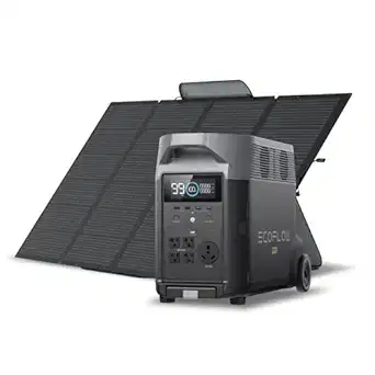 EcoFlow DELTA Pro 3.6kWh Solar Generator with 400W Panel