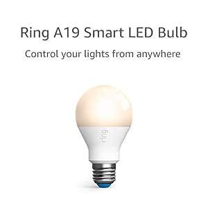 Ring A19 Smart LED Bulb, 800 Lumens