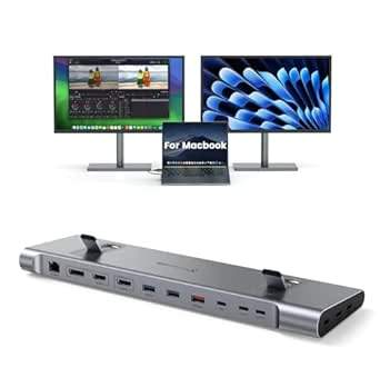 TobenONE 16-in-2 USB-C Docking Station, Dual 4K@60Hz