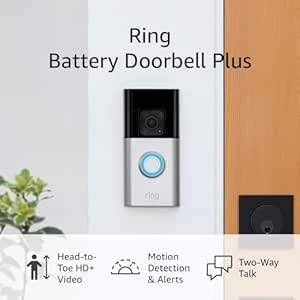 Ring Battery Doorbell Plus | HD+ Video