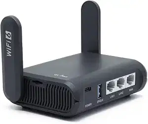 GL.iNet GL-AXT1800 Slate AX Pocket-Sized Wi-Fi 6 Travel Router with VPN