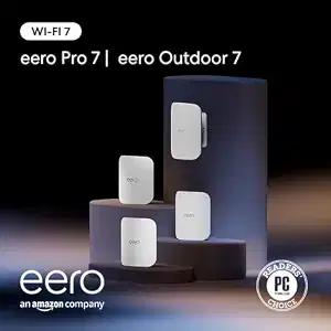 Amazon eero Pro 7 (3-pack) with Amazon eero Outdoor 7 (1-pack) mesh wifi system