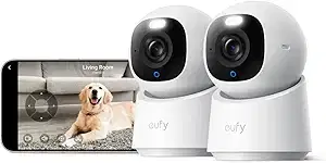 eufy Security 4K Pan & Tilt Camera E30 2-Pack