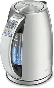 Cuisinart Electric Kettle, 1500W, 6 Temperature Presets, 1.7L, CPK-17P1