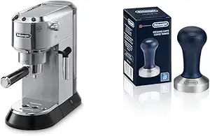 De'Longhi EC680M Espresso, Stainless Steel, Metallic & DLSC058 Coffee Tamper