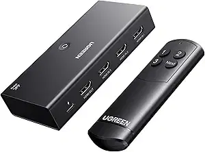 UGREEN 3-in-1 HDMI Switch 4K@60Hz with Remote