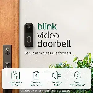 Blink Video Doorbell + Outdoor 4 - HD Wireless Security Camera