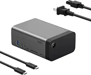 Belkin USB-C Hub 11 in 1 Pro GaN 150W Triple 4K HDMI Windows, Laptops