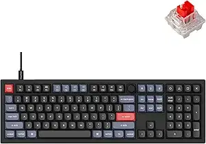 Keychron V6 Full-Size Mechanical Keyboard - Red Switch