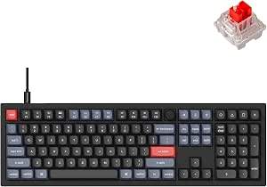 Keychron V6 Full-Size Mechanical Keyboard - Red Switch