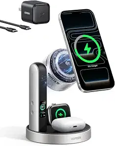 UGREEN Magflow Pro 25W Qi2.2-Certified Cooling Wireless Charging Station
