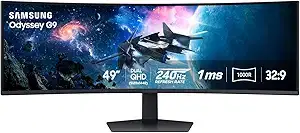 Samsung 49" Odyssey G9 DQHD 240Hz Gaming Monitor