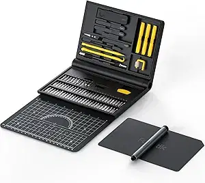 Fanttik Electric Screwdriver Kit, Precision Screwdriver Set, 64 Magnetic Bits, 12 Types Fix Tools, 0.05/0.2 N.m, Repair Tool for Phone Laptop Watch Electronics - E1 NEX Workstation