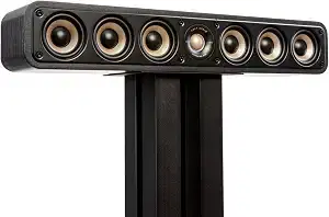 Polk Audio Signature Elite ES35 Slim Center Channel Speaker, Stunning Black