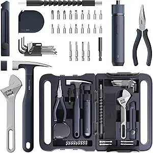 HOTO 40-Piece Tool Kit with Smart Electric Screwdriver