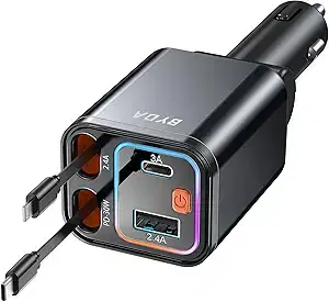 4-in-1 69W USB-C Car Charger