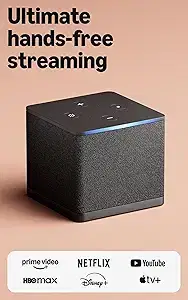 Amazon Fire TV Cube, Wi-Fi 6E, 4K Ultra HD