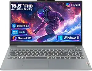 Lenovo Business 15.6" FHD Laptop, Intel Processor, 8GB DDR5, 128GB Storage