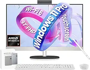 HP 27" Ryzen AI 7 All-in-One Touchscreen PC