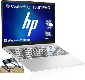 HP 15.6 Touchscreen Ultra 7 155H 2026 Edition AI Laptop,16GB DDR5 512GB SSD