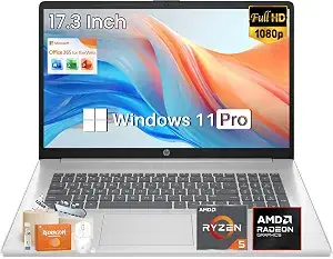HP 17.3" FHD Ryzen 5 Laptop, 20GB RAM, 1TB SSD