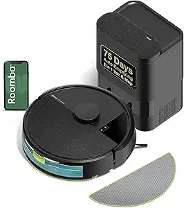 iRobot Roomba 105 Combo Robot Vacuum & Mop with AutoEmpty Dock - Self-Empties for 75 Days, Intense Power-Lifting Suction, LiDAR Navigation, Multiple Cleaning Modes, Avoids Mopping Carpet