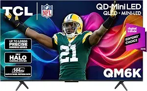 TCL 50" QM6K Mini LED 4K 144Hz Smart TV