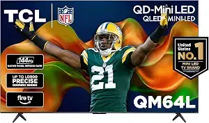 TCL 75" QM64L High Contrast QD-MINI-LED 4K AI Smart Fire TV