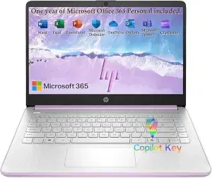 HP 2027 Everyday Laptop, Intel CPU, 128GB Storage, Copilot AI, Office 365