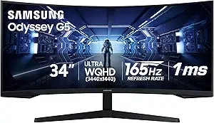 Samsung 34" Odyssey G5 Ultra-Wide Gaming Monitor 165Hz