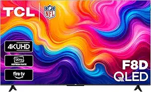 TCL 55-Inch F8D Series 120Hz 4K UHD QLED Smart Fire TV, HDR, 55F8D (2026)