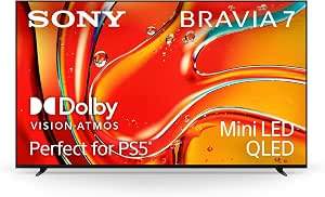 Sony 55 Inch BRAVIA 7 Mini LED QLED 4K HDR Smart Google TV (K-55XR70)