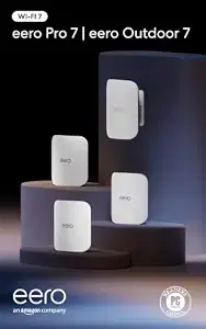 Amazon eero Pro 7 (3-pack) with Amazon eero Outdoor 7 (1-pack) mesh wifi system