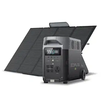 EcoFlow DELTA Pro 3.6kWh Solar Generator with 400W Panel