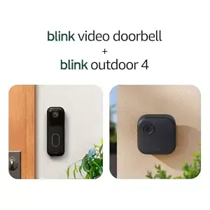 Blink Video Doorbell + Outdoor 4 - HD Wireless Security Camera