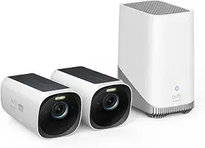 eufy Security eufyCam S330 (eufyCam 3), 2-Cam Kit, 4K Solar