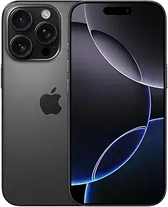 Apple iPhone (Renewed Premium) 16 Pro Max, US Version, 256GB, Black Titanium - Unlocked