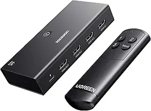 UGREEN 3-in-1 HDMI Switch 4K@60Hz with Remote