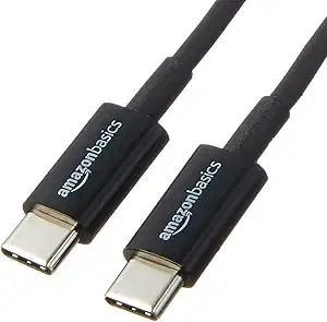 Amazon Basics USB-C Cable 2.0, 6ft, Black