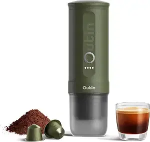 OutIn Nano Portable Electric Espresso Machine, Travel Coffee Maker