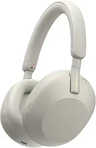 Sony WH-1000XM5 Premium Noise Cancelling Wireless Headphones, Silver