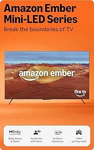 Amazon Ember 55" 4K Mini-LED Fire TV, 144Hz Gaming