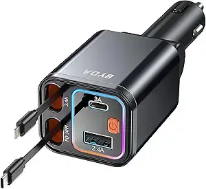 4-in-1 69W USB-C Car Charger