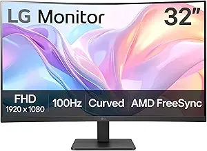 LG 32" Curved FHD 100Hz Monitor