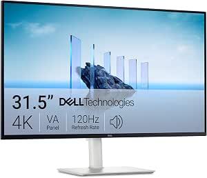 Dell 32 Monitor S3225QS, 4K UHD VA, 120Hz, FreeSync Premium, Eye Comfort