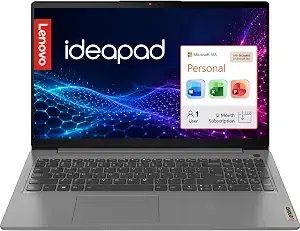 Lenovo 15.6" Full HD Laptop, Intel 4-Core, 8GB, 128GB SSD