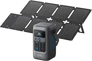 Anker SOLIX C200 192Wh Solar Generator with 60W Panel