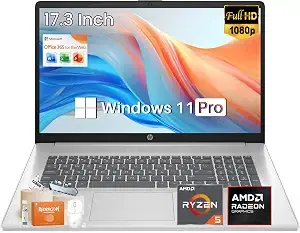 HP 17.3" FHD Ryzen 5 Laptop, 20GB RAM, 1TB SSD