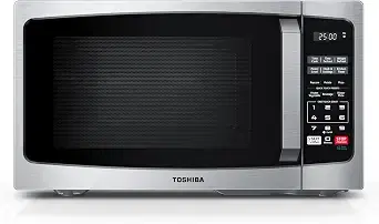 TOSHIBA Microwave Oven, 0.9 Cu.Ft, 900W, Stainless Steel